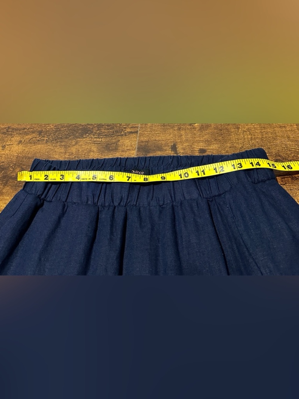 Quince 100% European Linen Maxi Skirt Deep Navy - Picture 9 of 9